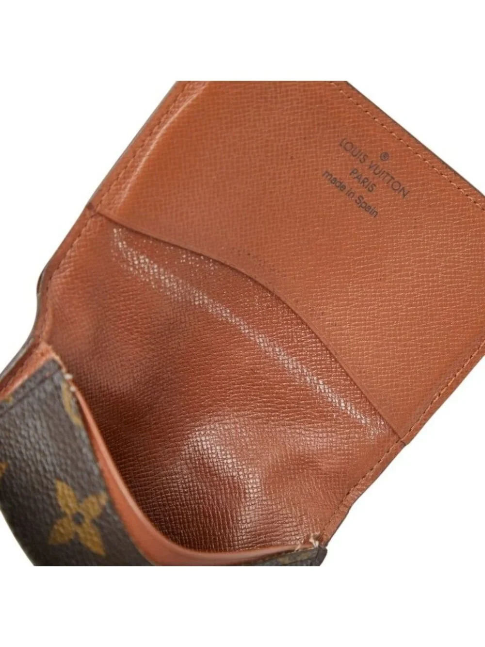 Louis Vuitton Monogram Envelope Carte de Visite Card Case Brown